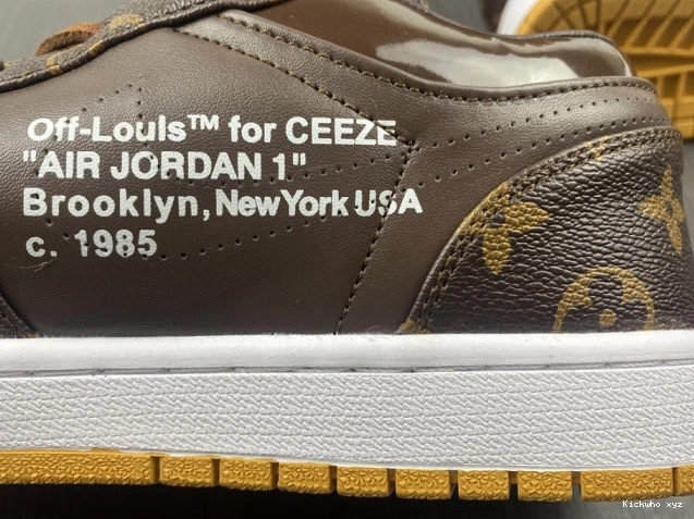Off-Louis Jordan 1 Air OW x AJ1 LOW 0713